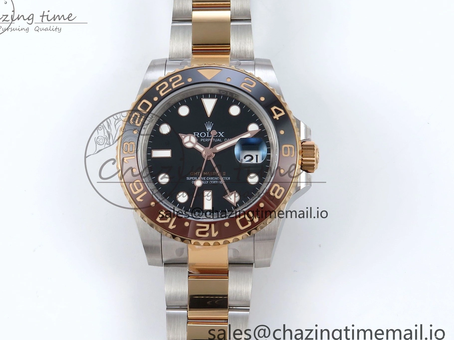 0410 StreetReady GMT-Master II 126711 CHNR Black Brown Ceramic 904L Steel EWE 1:1 Best Edition on Oyster Strap EWE3285 V 819